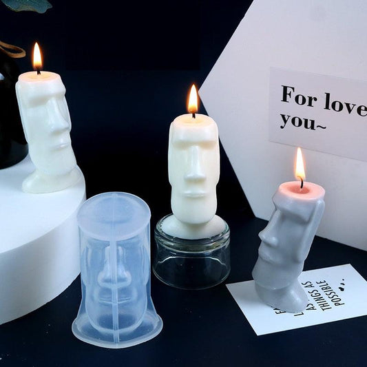 Diy Easter Island Giant Candle Silicone Mould Candles Moulds
