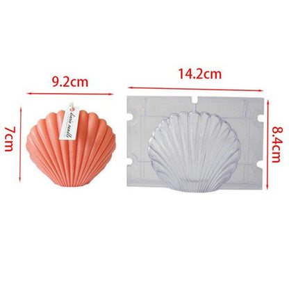 Diy Handmade Shell Candle Mould Plastic Acrylic Mould Candles Moulds