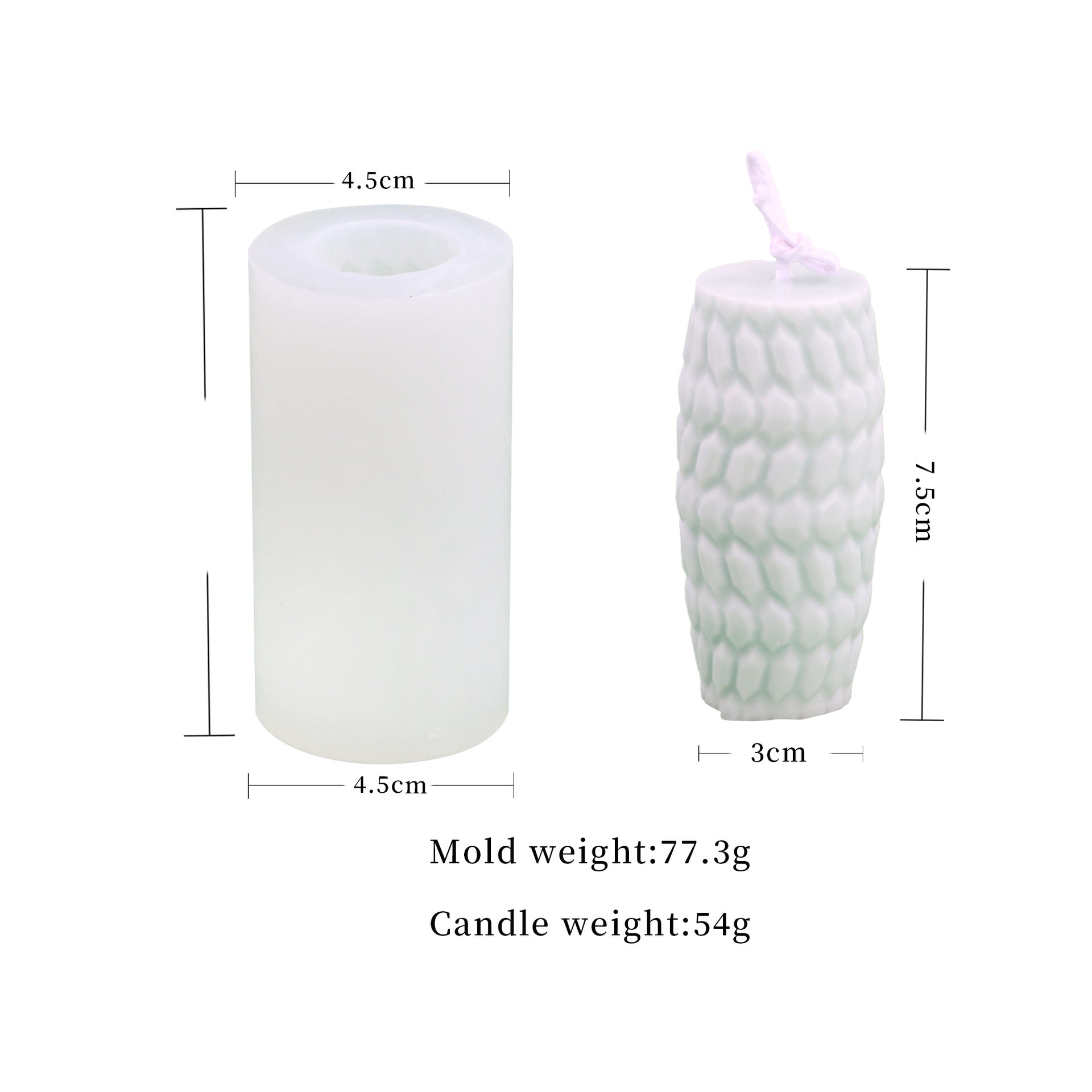Easter Egg Silicone Candle Mould - Create Beautiful Patterned Candles for the Holiday Season Candles Moulds