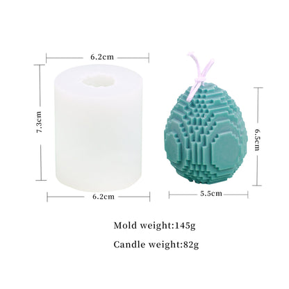 Easter Egg Silicone Candle Mould - Create Beautiful Patterned Candles for the Holiday Season Candles Moulds