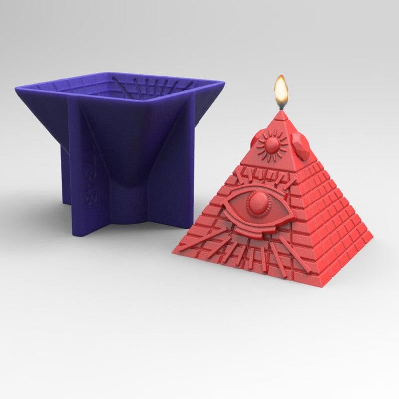 Egyptian Pyramid Candle Mould - Mystical One Eye Design Candles Moulds