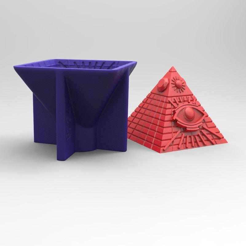 Egyptian Pyramid Candle Mould - Mystical One Eye Design Candles Moulds
