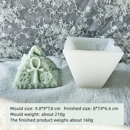 Egyptian Pyramid Candle Mould - Mystical One Eye Design Candles Moulds