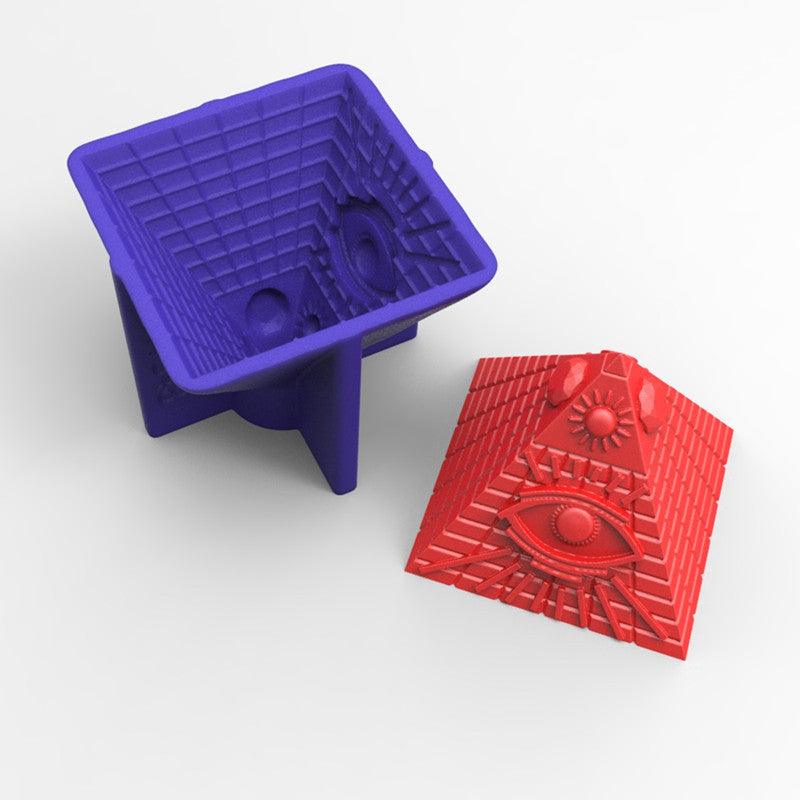 Egyptian Pyramid Candle Mould - Mystical One Eye Design Candles Moulds