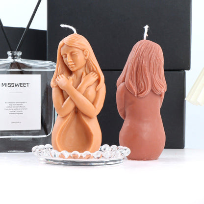 Embrace Self-Love with Our Self Hug Woman Body Silicone Candle Mould Candles Moulds