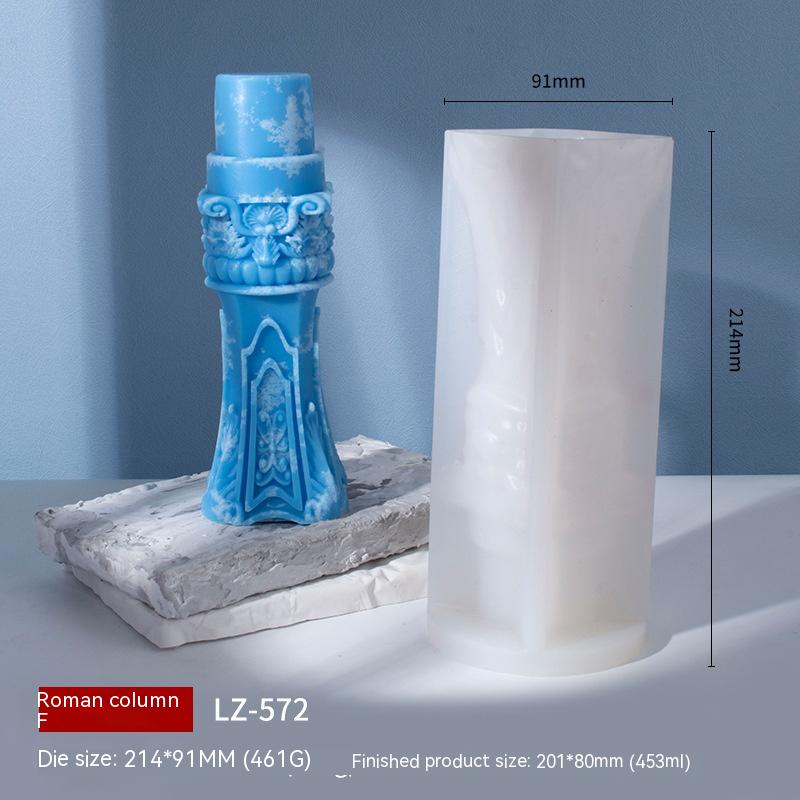 Enhance Your Space with Roman Column Aromatherapy Candle | Fragrant Stones Mould Candles Moulds