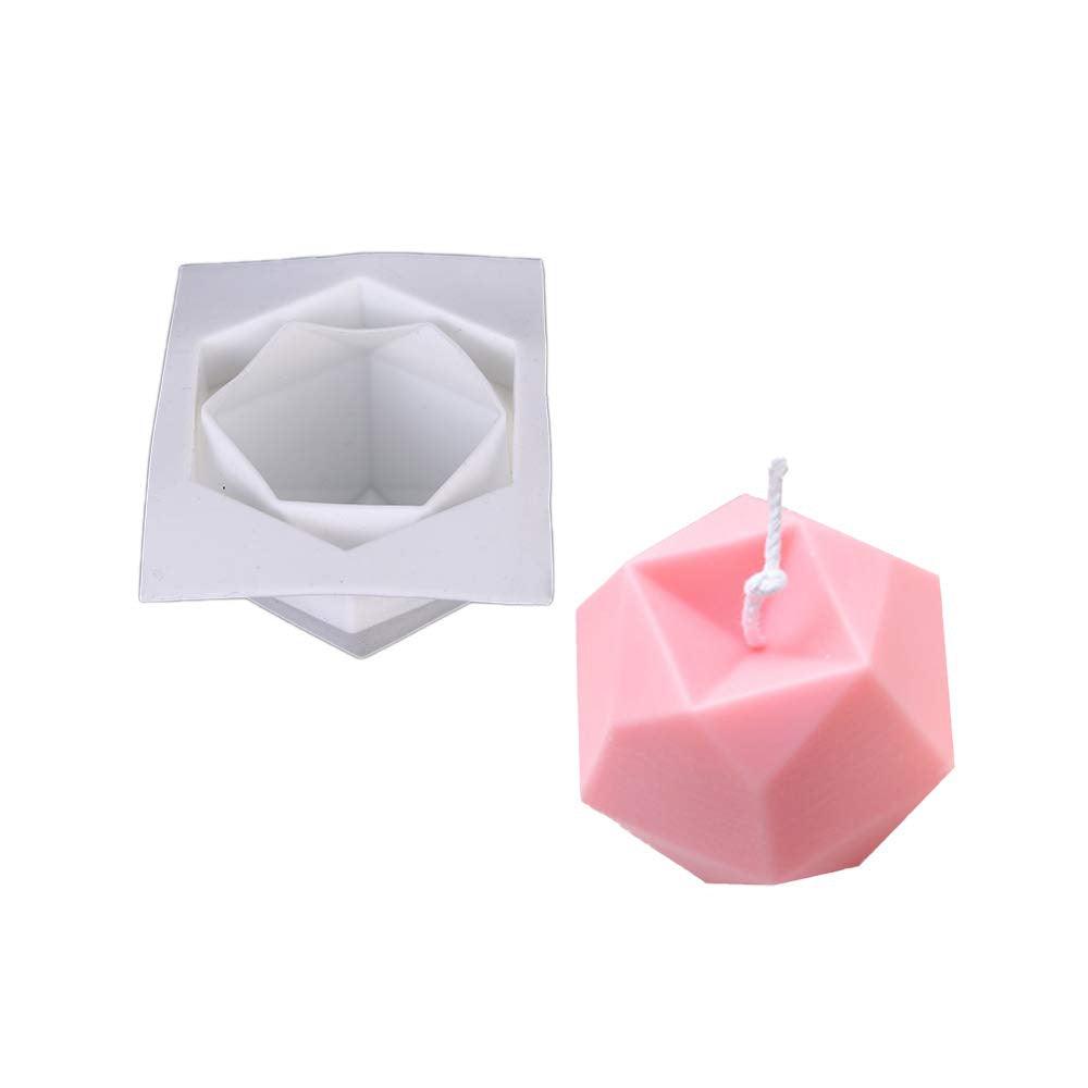 Faceted Diamond Candle Mould: Unique Rhombus Shape Candles Moulds