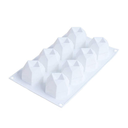 Faceted Diamond Candle Mould: Unique Rhombus Shape Candles Moulds