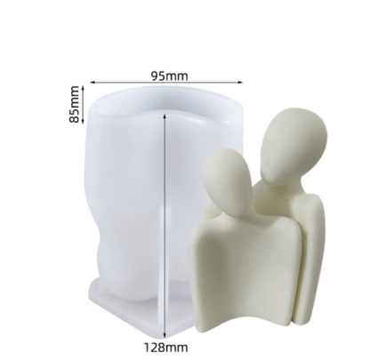 Family Hugging Couple Scented Candle Silicone Mould Candles Moulds