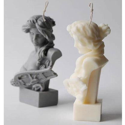 Female Portrait Piano Woman Candle Mould Candles Moulds