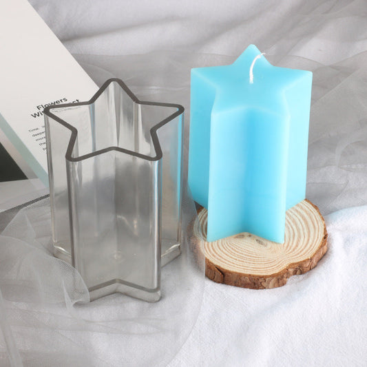 Five-Pointed Star Cylindrical Candle Mould Candles Moulds