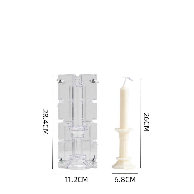 Flat top Striped Roman Column Candle Mould Candles Moulds