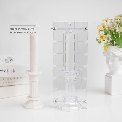 Flat top Striped Roman Column Candle Mould Candles Moulds