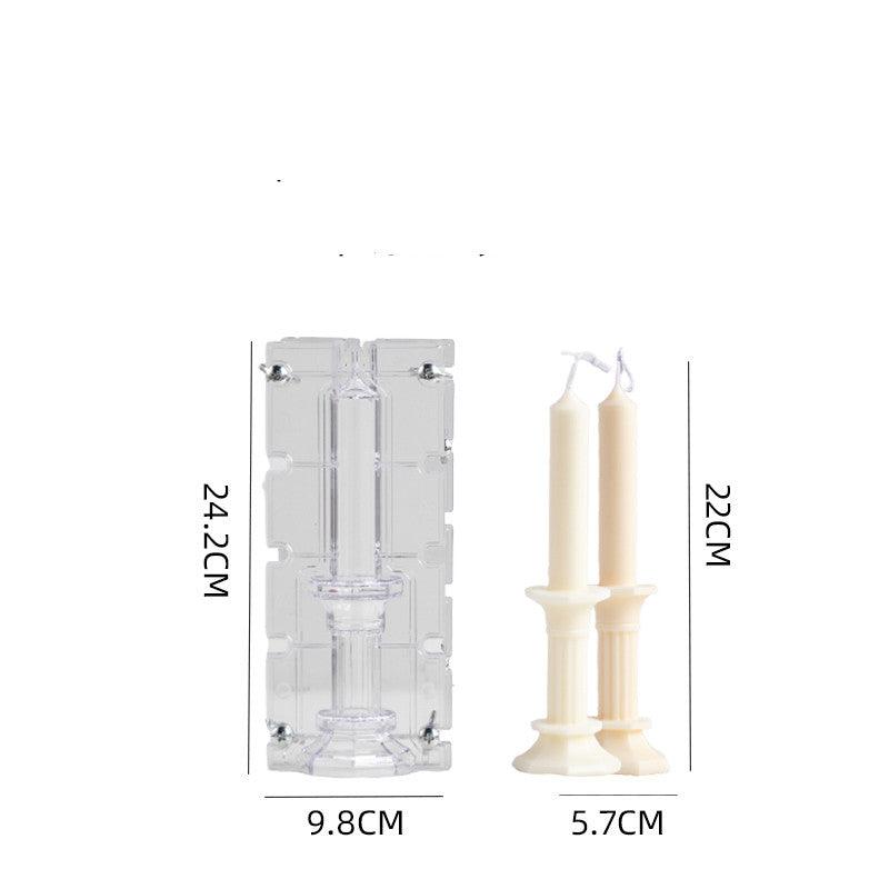 Flat top Striped Roman Column Candle Mould Candles Moulds