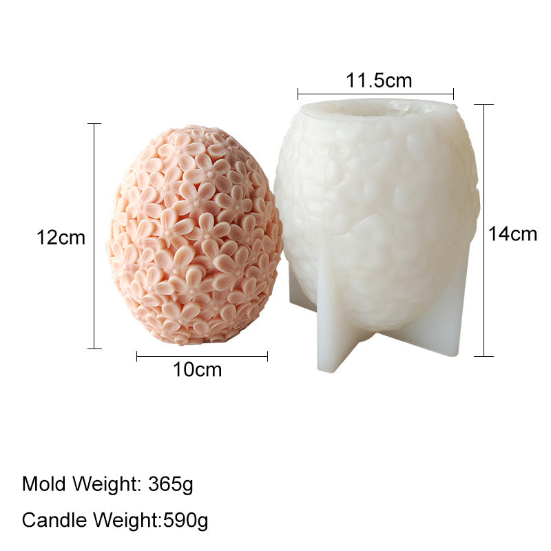 Floral Easter Egg Candle Mould Candles Moulds