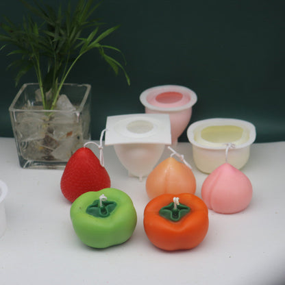 Fruit-Shaped Silicone Candle Moulds for Creative Home Décor Candles Moulds