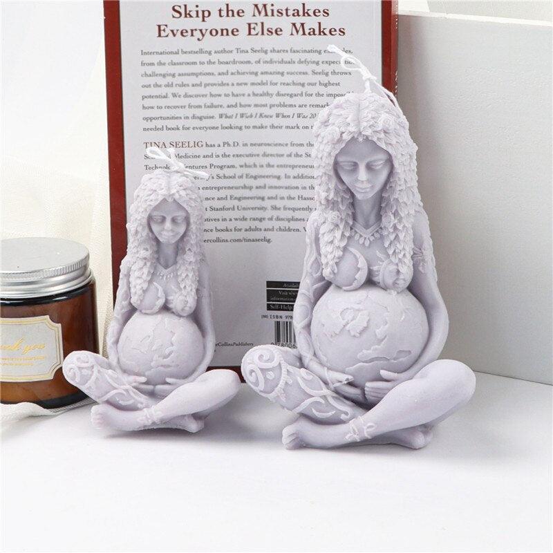 Gaia Mother Earth Silicone Candle Mould Candles Moulds