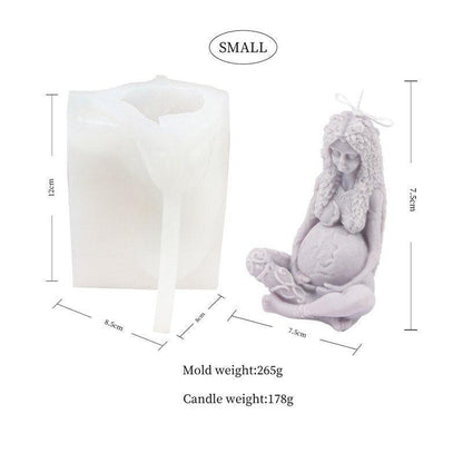 Gaia Mother Earth Silicone Candle Mould Candles Moulds