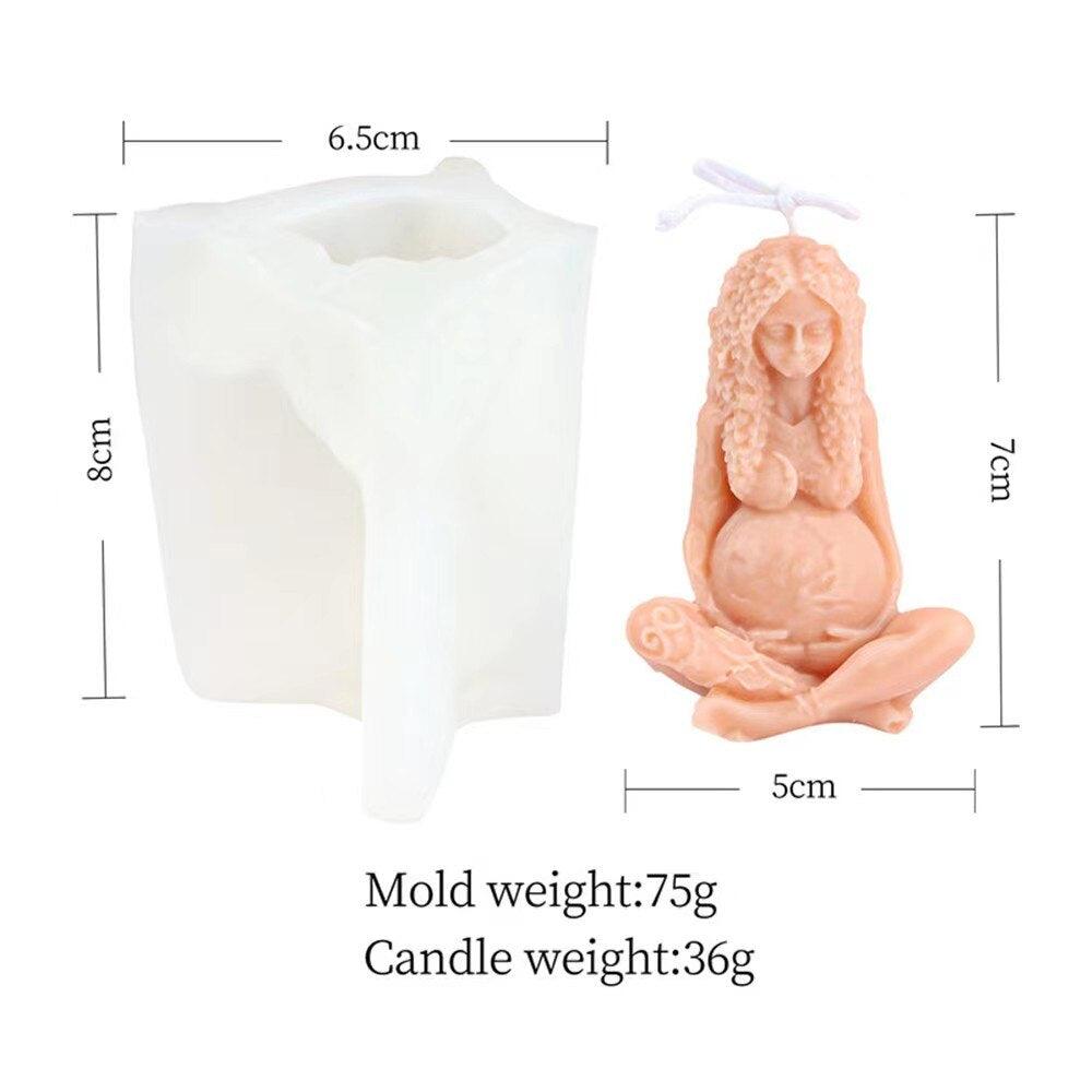 Gaia Mother Earth Silicone Candle Mould Candles Moulds