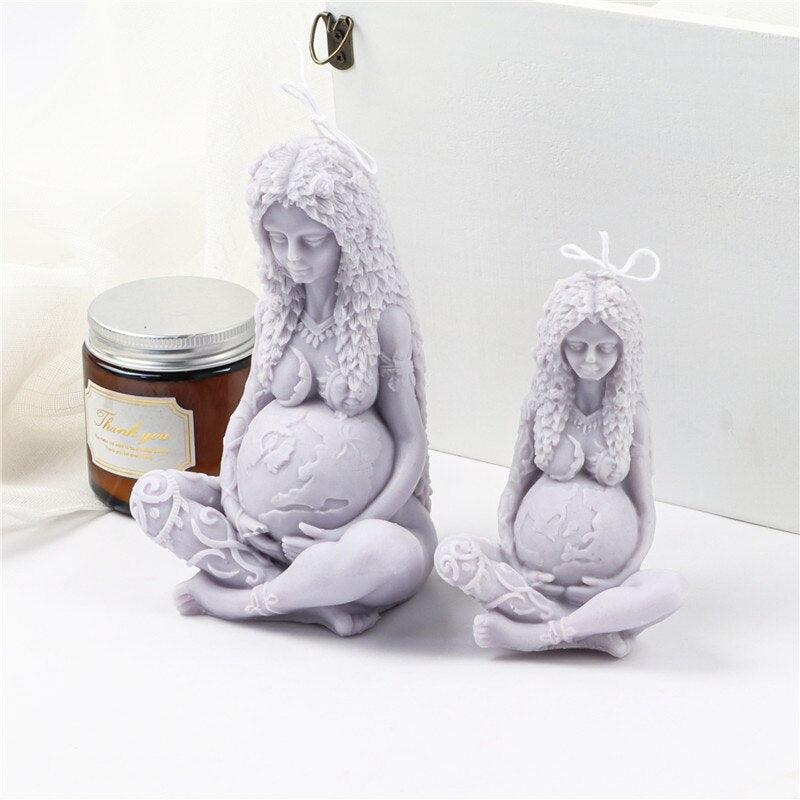 Gaia Mother Earth Silicone Candle Mould Candles Moulds