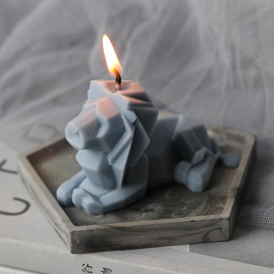 Geometric Ornaments Lion Home Decoration Candle Mould Candles Moulds