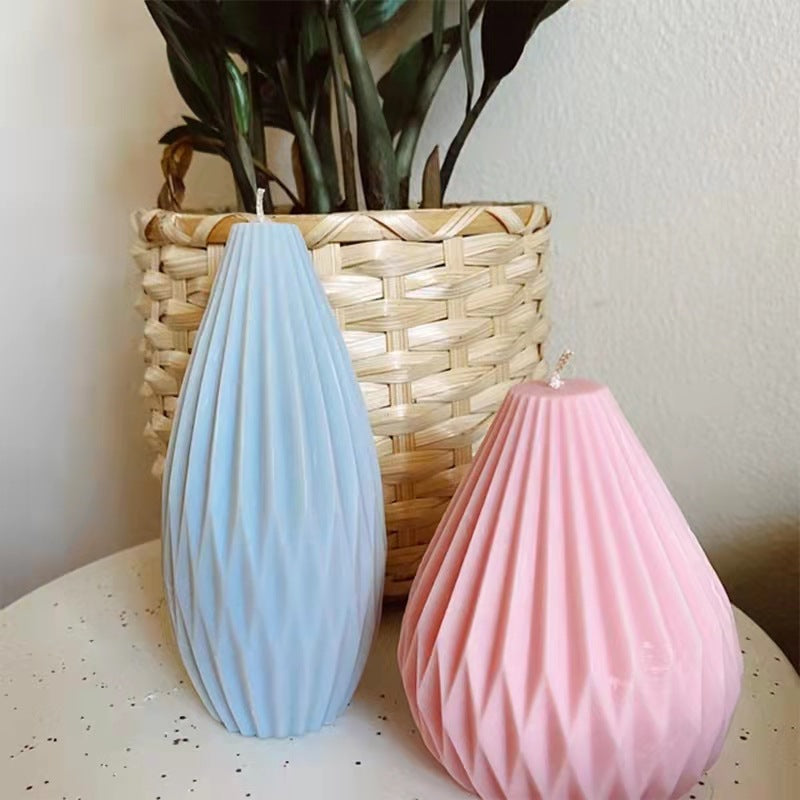 Geometric Pear Silicone Candle Mould Candles Moulds