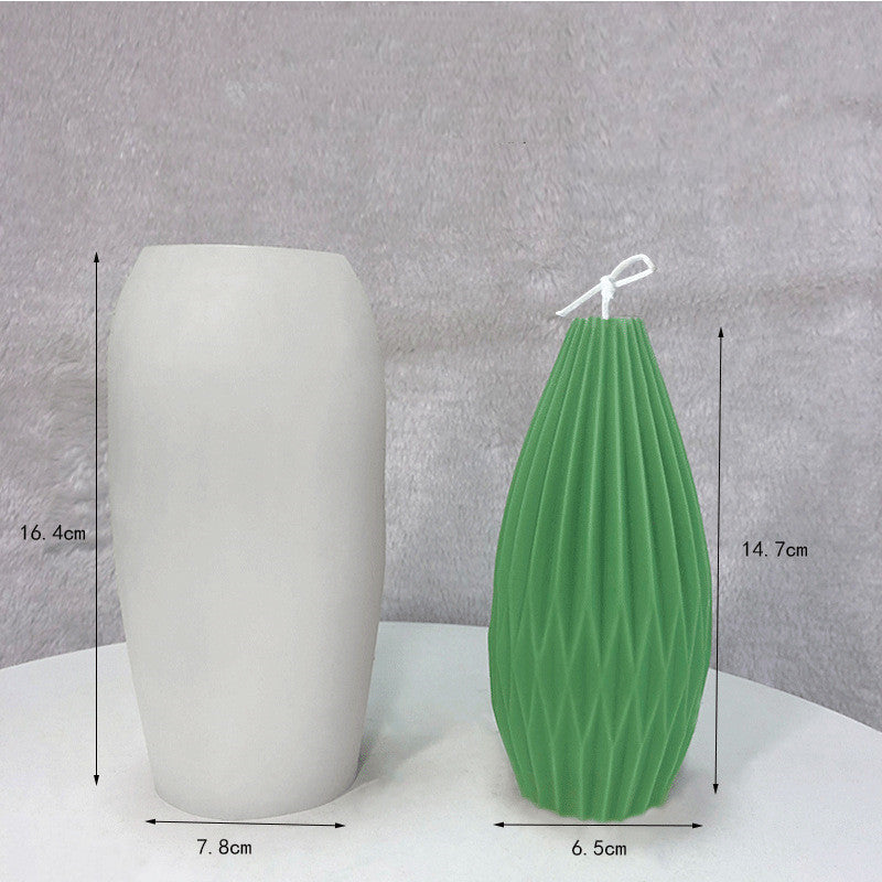 Geometric Pear Silicone Candle Mould Candles Moulds