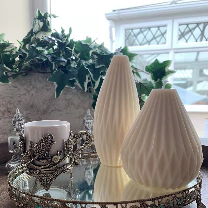 Geometric Pear Silicone Candle Mould Candles Moulds