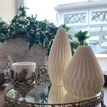 Geometric Pear Silicone Candle Mould Candles Moulds