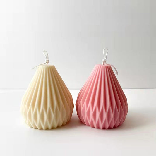 Geometric Pear Silicone Candle Mould Candles Moulds