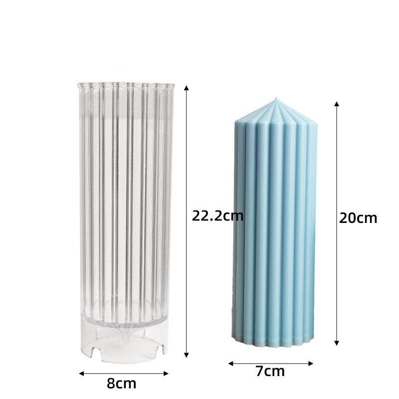 Stripe Pillar Candle Mould