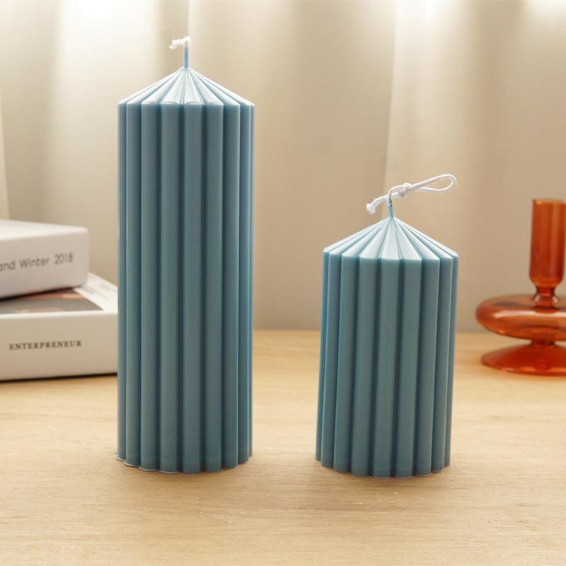 Stripe Pillar Candle Mould