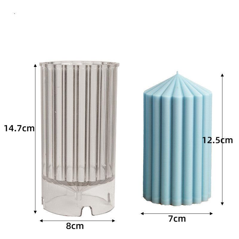 Stripe Pillar Candle Mould