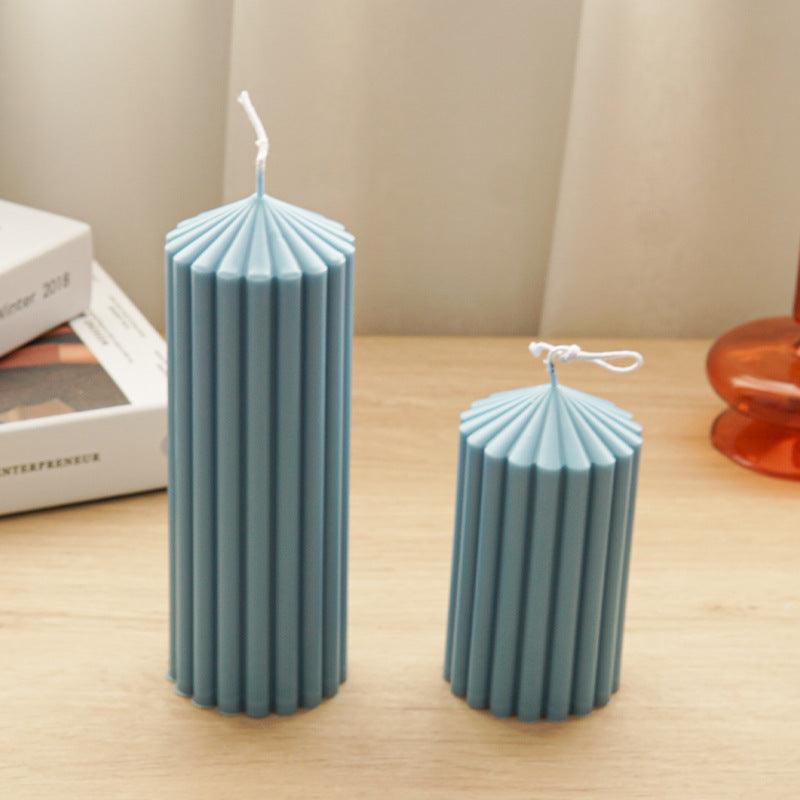 Stripe Pillar Candle Mould