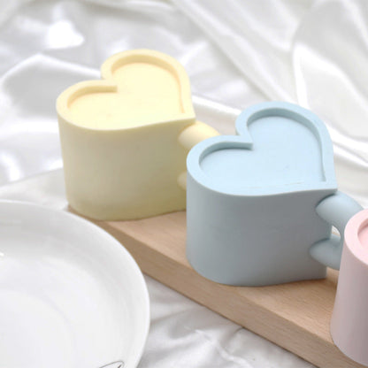 Get Cozy with our Aromatherapy Heart Mug Candle Silicone Mould Candles Moulds