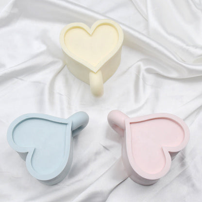 Get Cozy with our Aromatherapy Heart Mug Candle Silicone Mould Candles Moulds