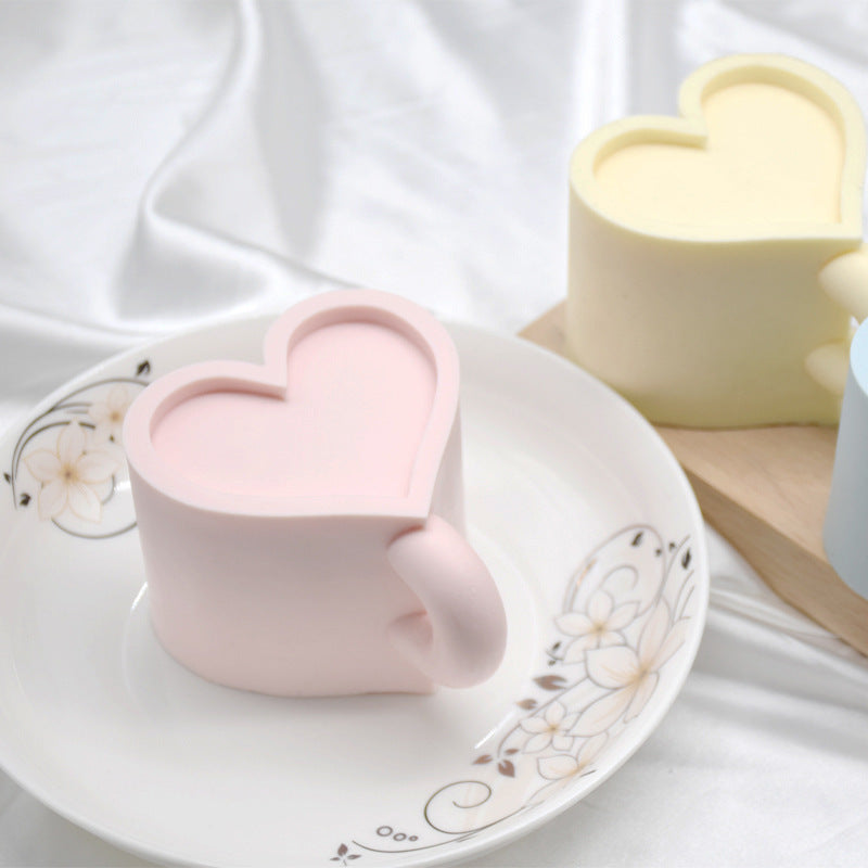 Get Cozy with our Aromatherapy Heart Mug Candle Silicone Mould Candles Moulds