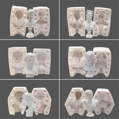 Greek Mythology Figurines Statue Sculpture Candle Mould Candles Moulds