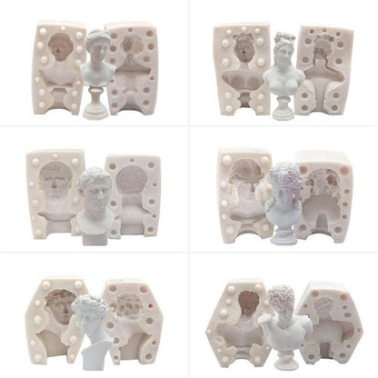 Greek Mythology Figurines Statue Sculpture Candle Mould Candles Moulds