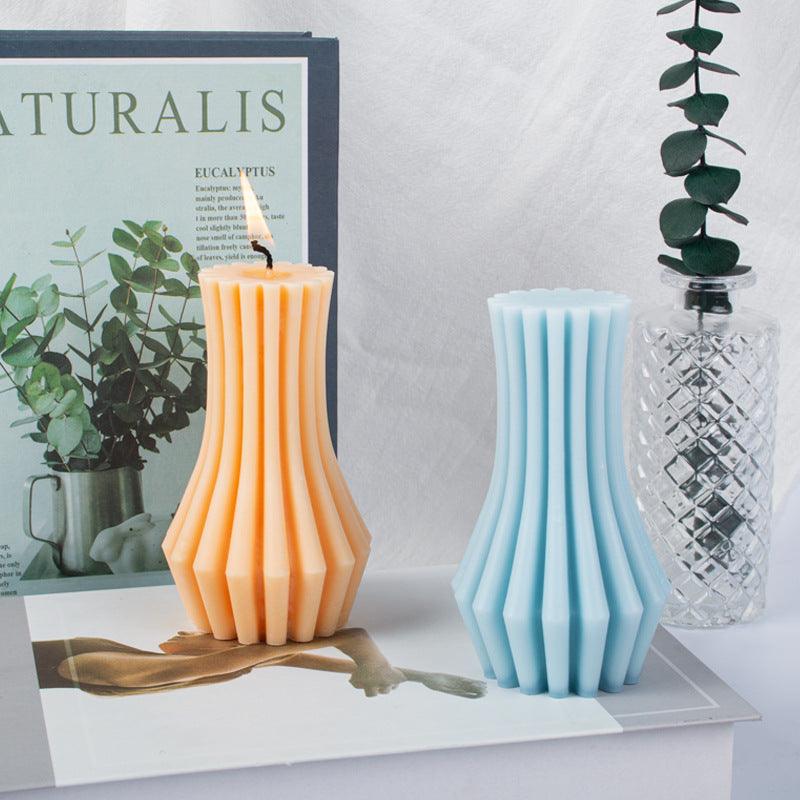 Gypsum Incense Stone Geometric Cylindrical Candle Silicone Abrasives Candles Moulds