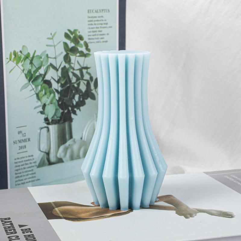 Gypsum Incense Stone Geometric Cylindrical Candle Silicone Abrasives Candles Moulds