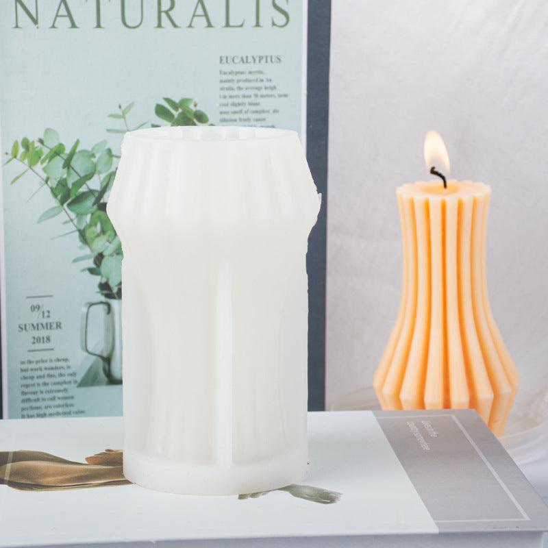 Gypsum Incense Stone Geometric Cylindrical Candle Silicone Abrasives Candles Moulds