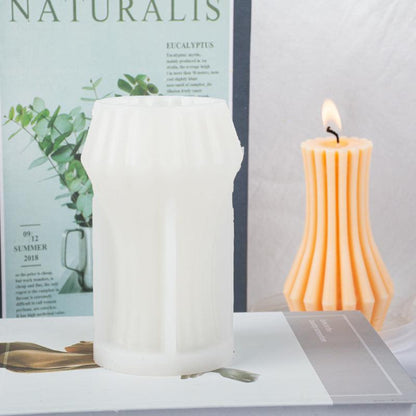 Gypsum Incense Stone Geometric Cylindrical Candle Silicone Abrasives Candles Moulds