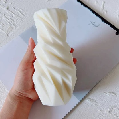 Faceted Diamond Shape Silicone Candle Mould
