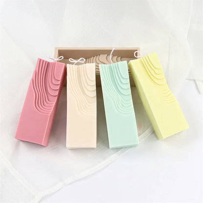 Funny Wiggly Striated Bowl Candle Silicone Mould