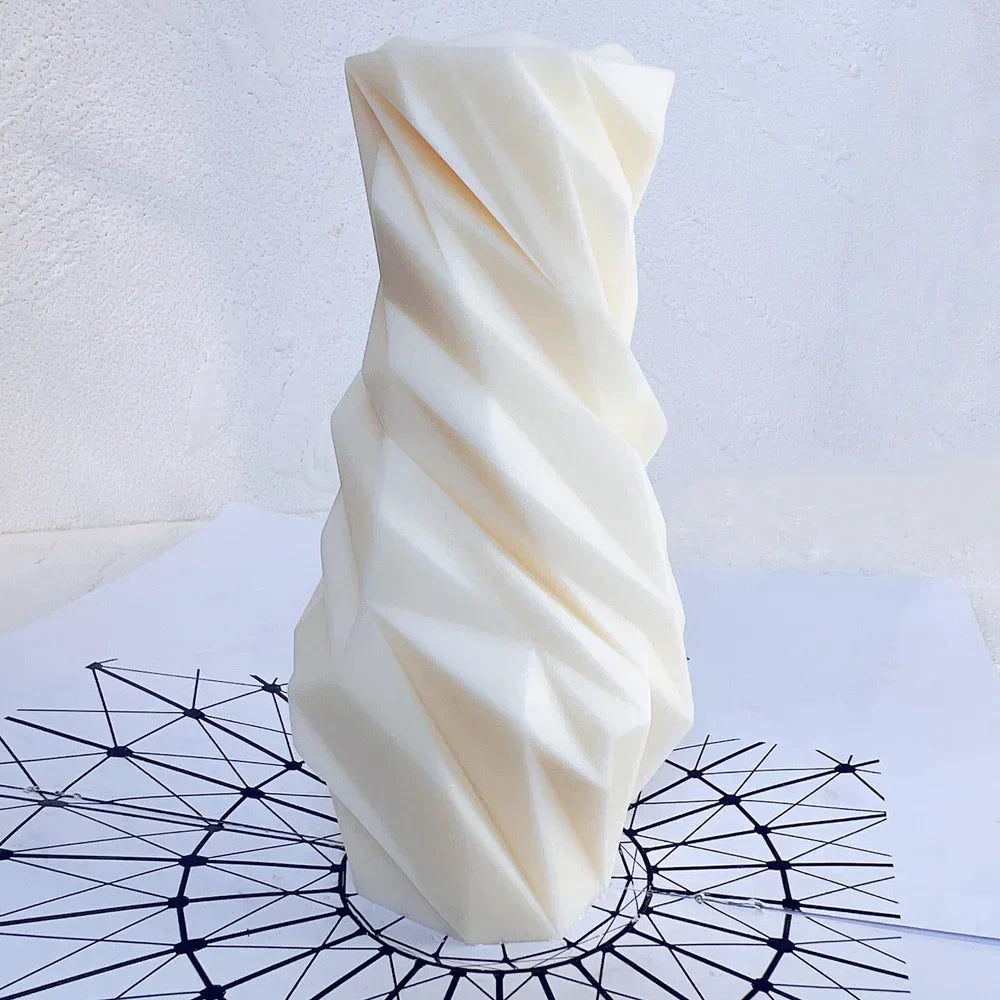 Faceted Diamond Shape Silicone Candle Mould