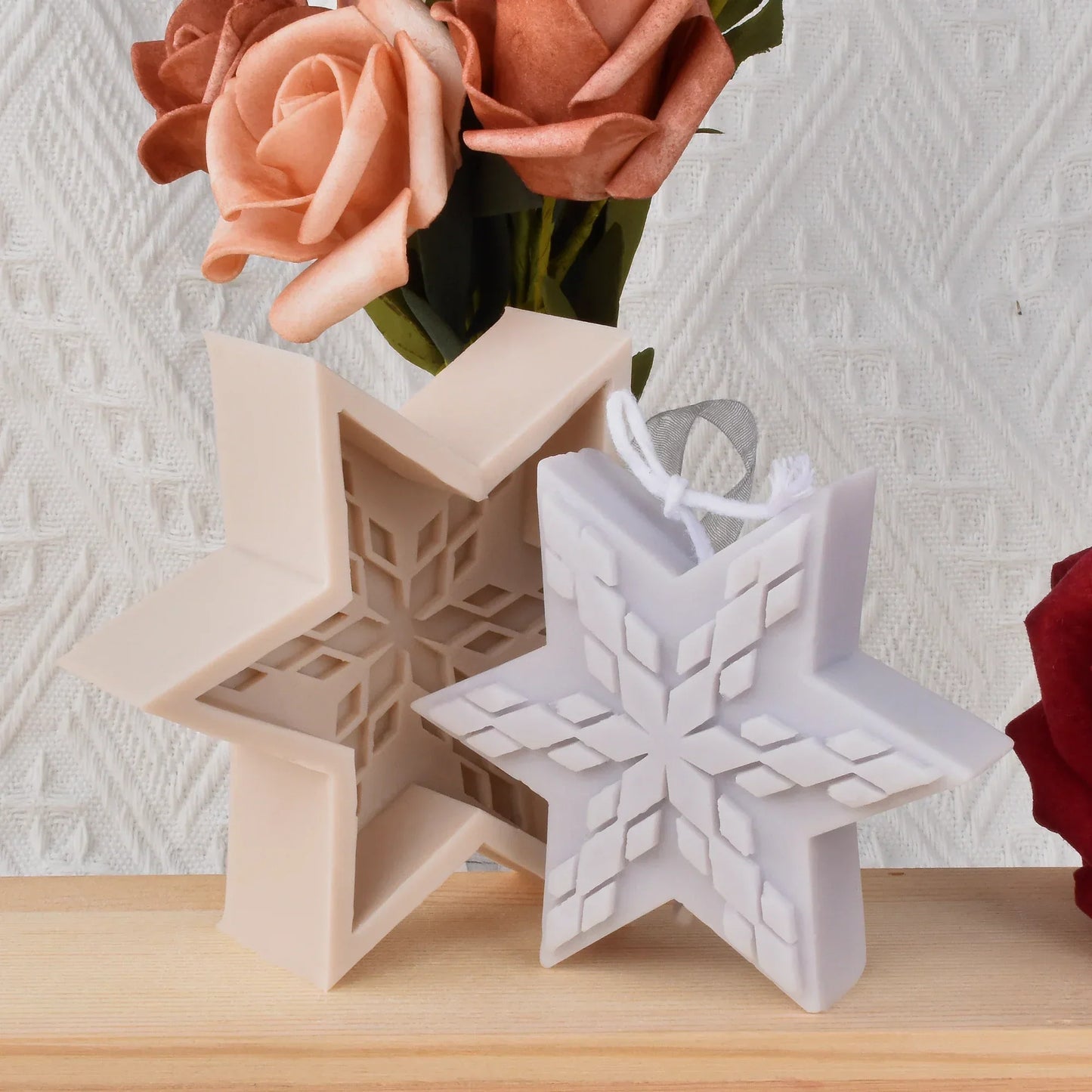 Snowflake Silicone Candle mould