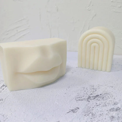 3D Human Body Artistic Face Shape Silicone Candle Mould