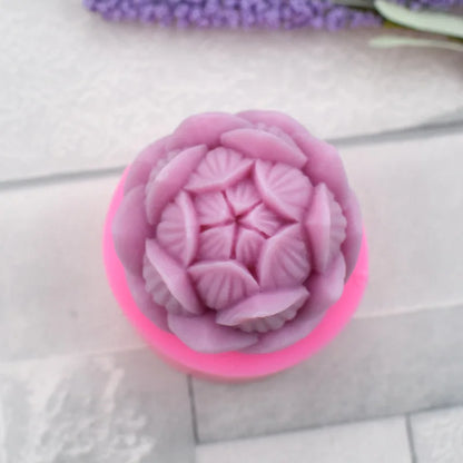 DIY 3D Lotus Bloom Candles Mould
