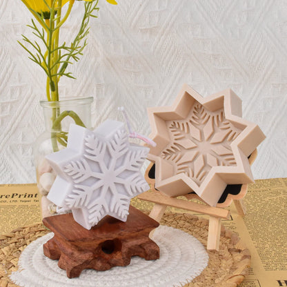 Snowflake Silicone Candle mould